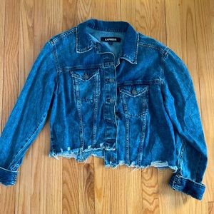 Cropped jean jacket